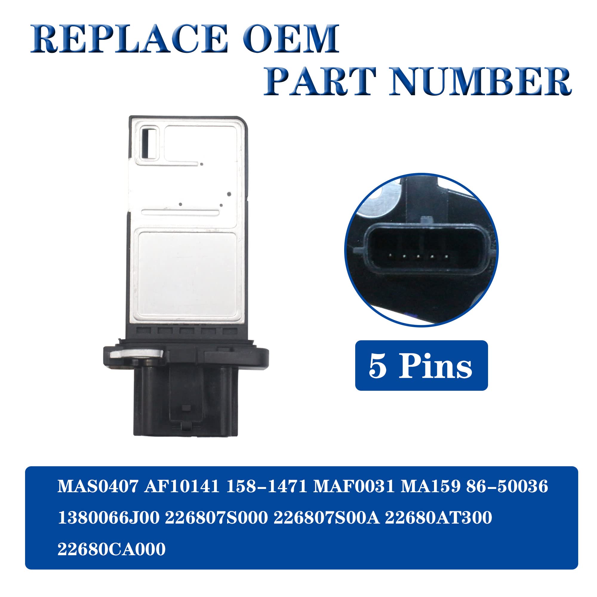 AdvanEX MAF 22680-7S000 installed in engine compartment for reliable air flow sensing