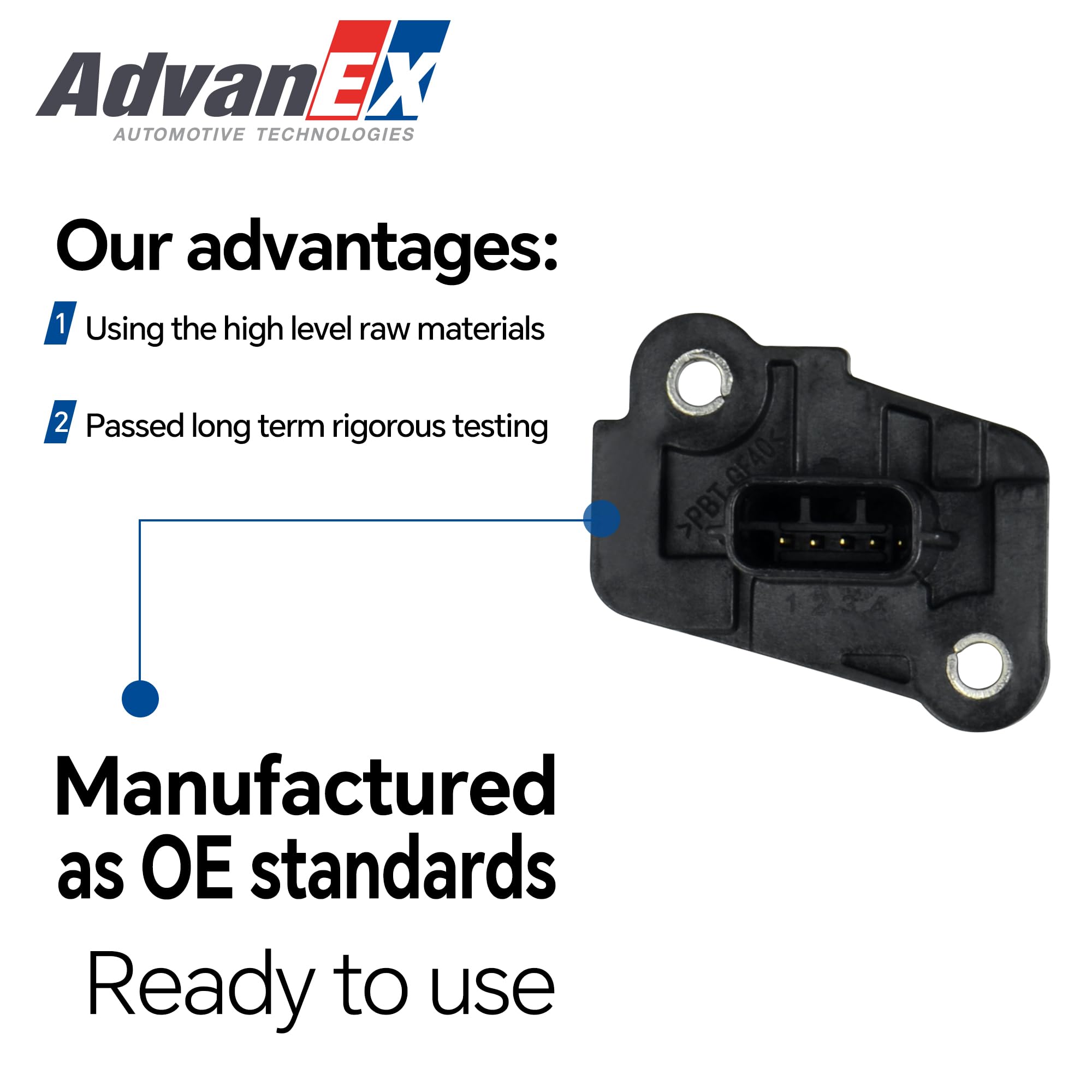 AdvanEX MAF sensor compatibility chart helps verify fit quickly