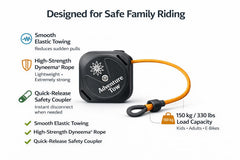 ADVENTURE TOW head made of fiberglass and plastic for durable, lightweight towing.