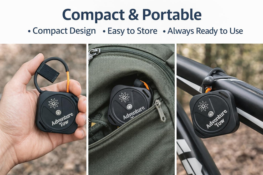 ADVENTURE TOW supports safer, longer family rides for enjoyable outings.