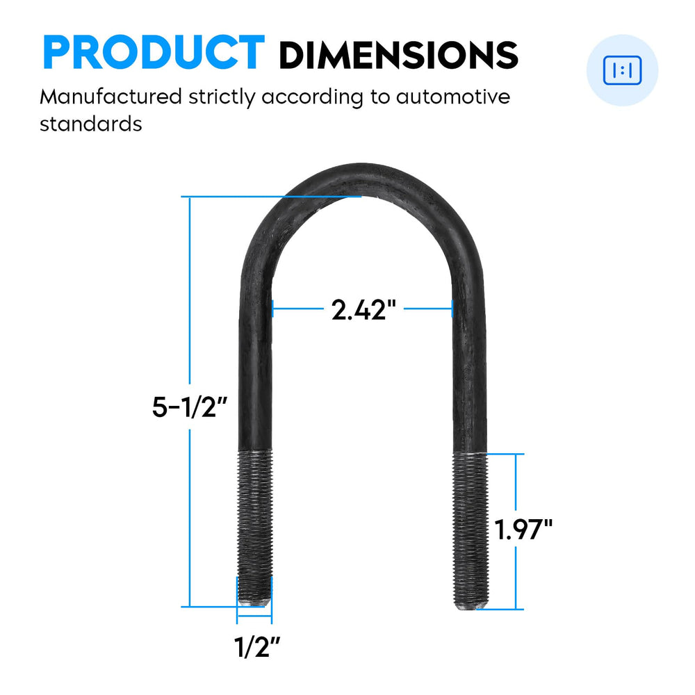 Aeagle leaf spring is 1-3/4 inch wide for proper fit and load support.
