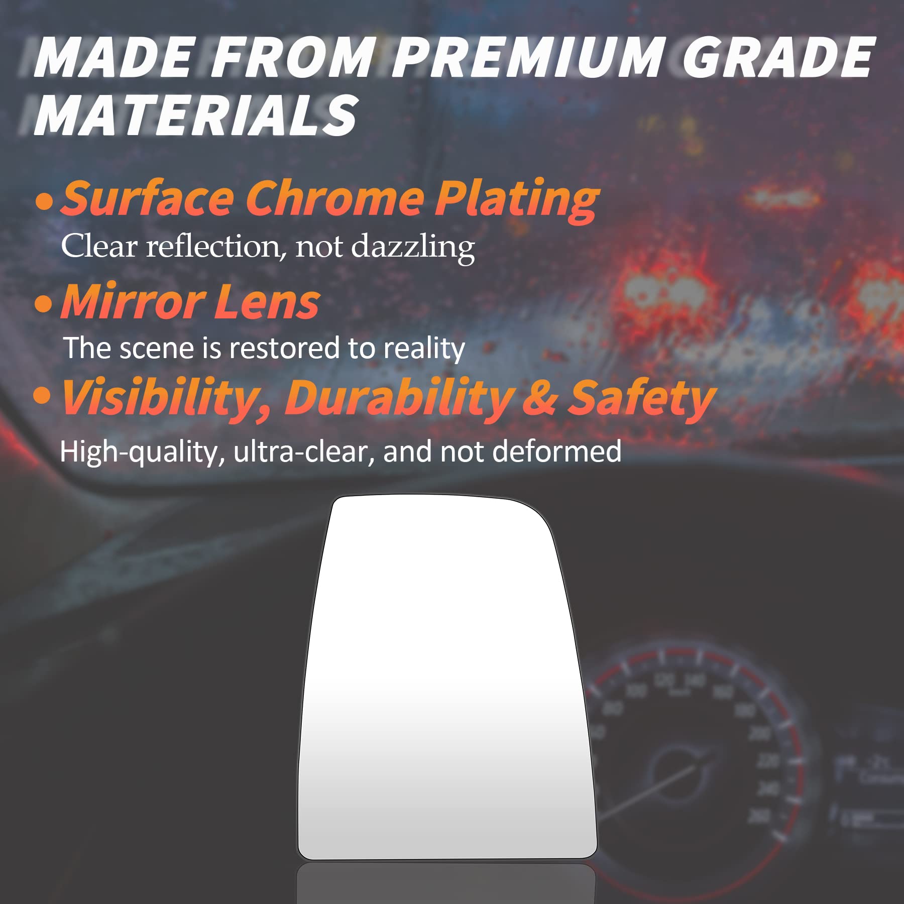 Aeagle 12-month warranty mirror for Transit provides安心