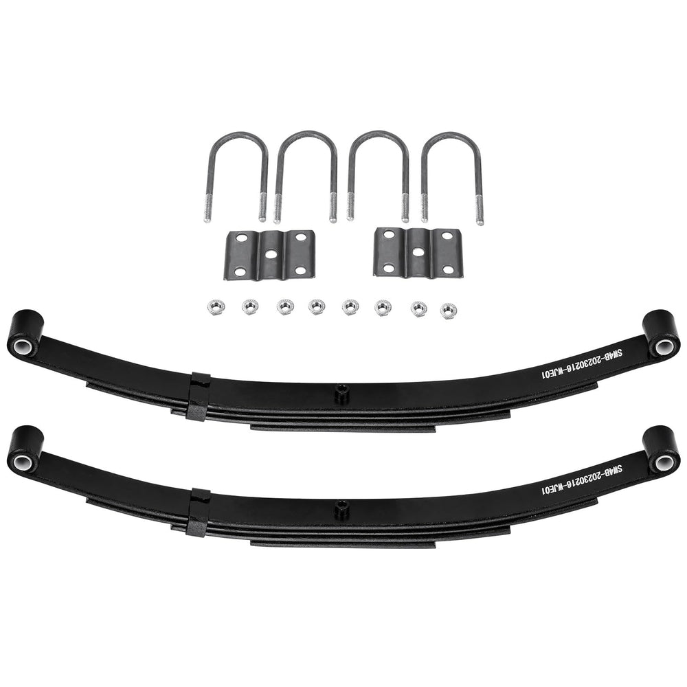 Aeagle 25-1/4 inch double-eye spring with four leaves for heavy trailer loads