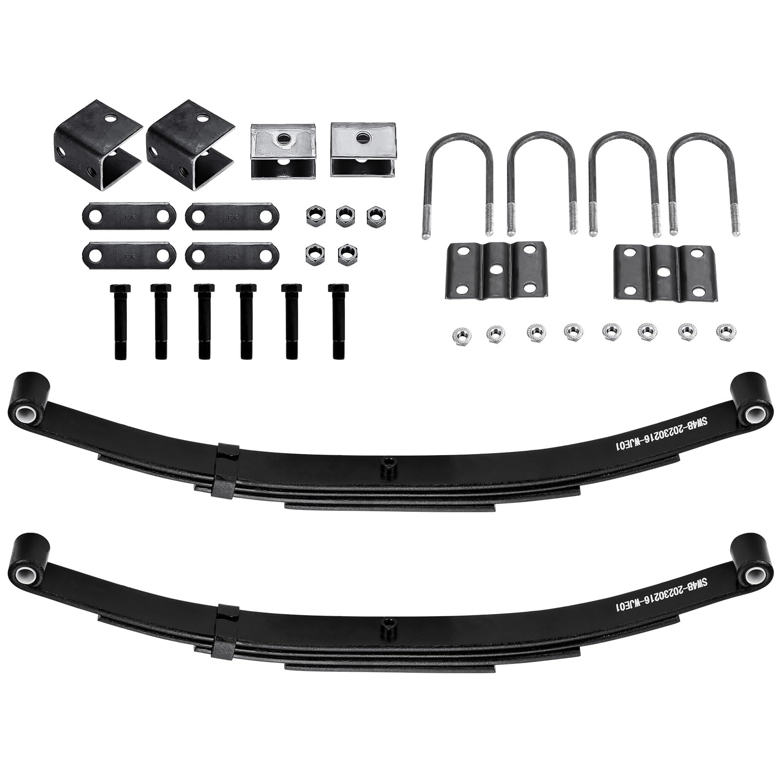 Aeagle 4-leaf double-eye spring shows rugged leaf construction for trailer use.