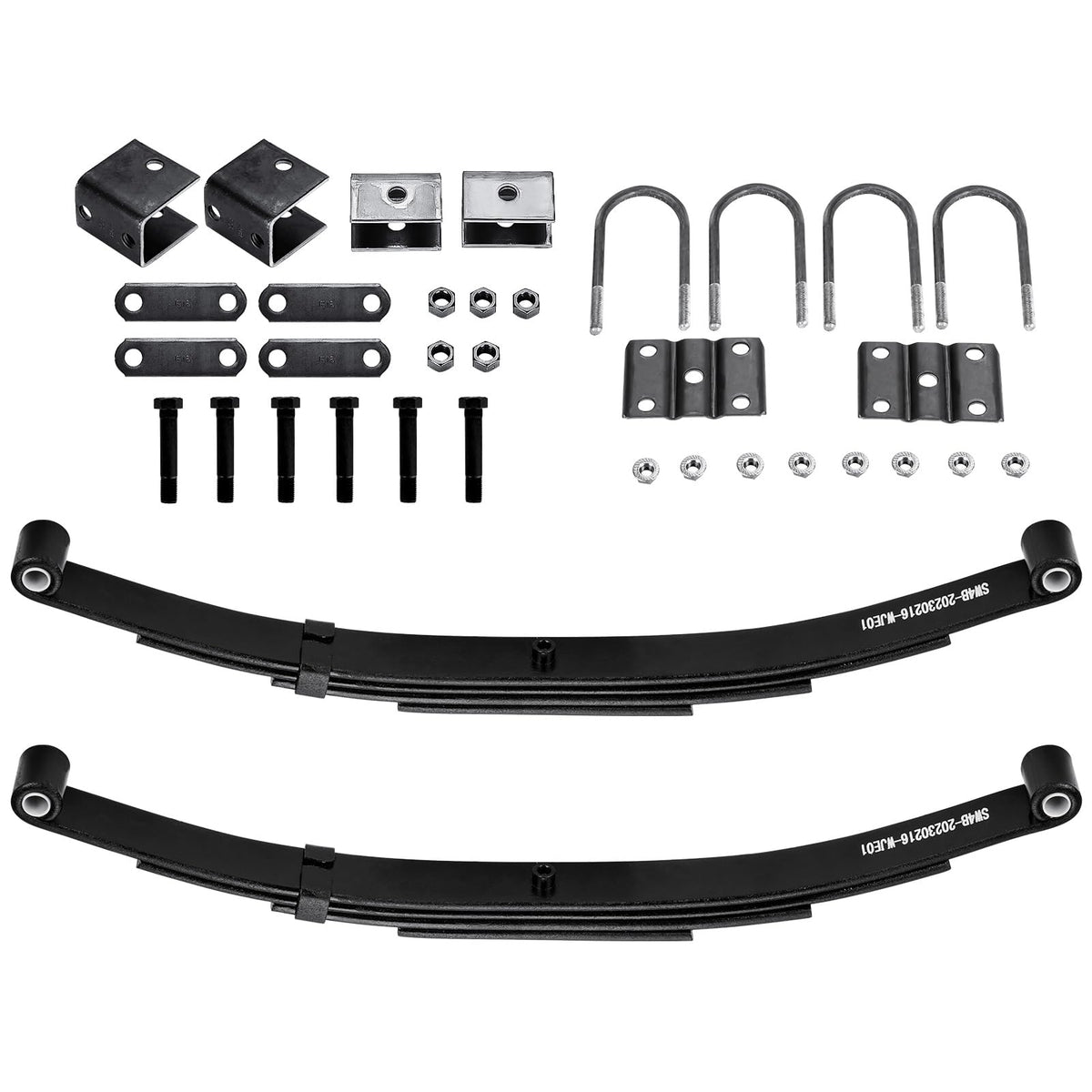 Aeagle 4-leaf double-eye spring shows rugged leaf construction for trailer use.