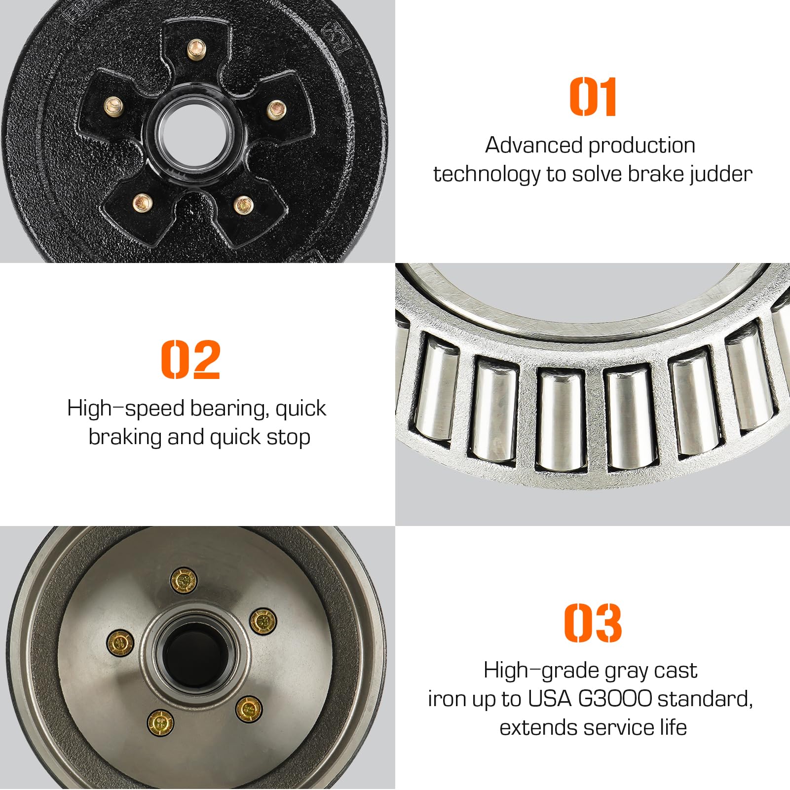 Aeagle brake kit contents showing complete parts assortment