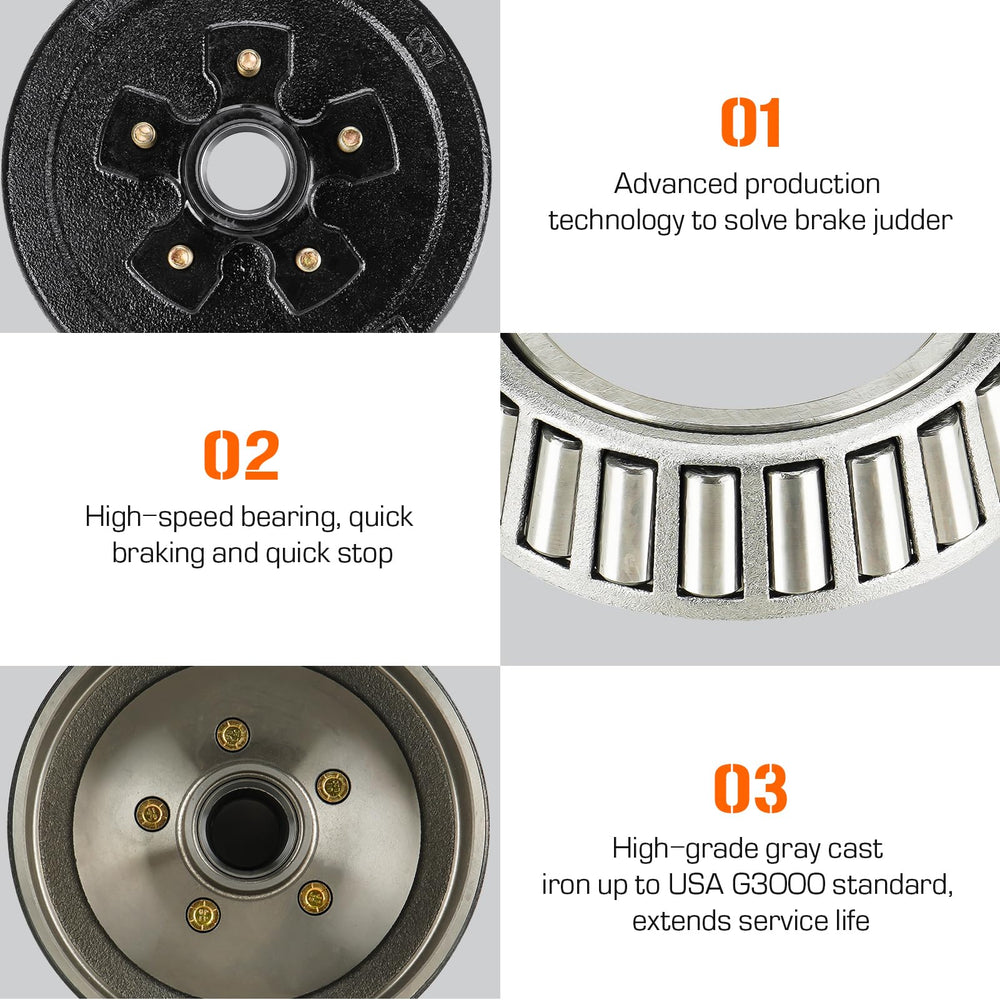 Aeagle brake kit contents showing complete parts assortment
