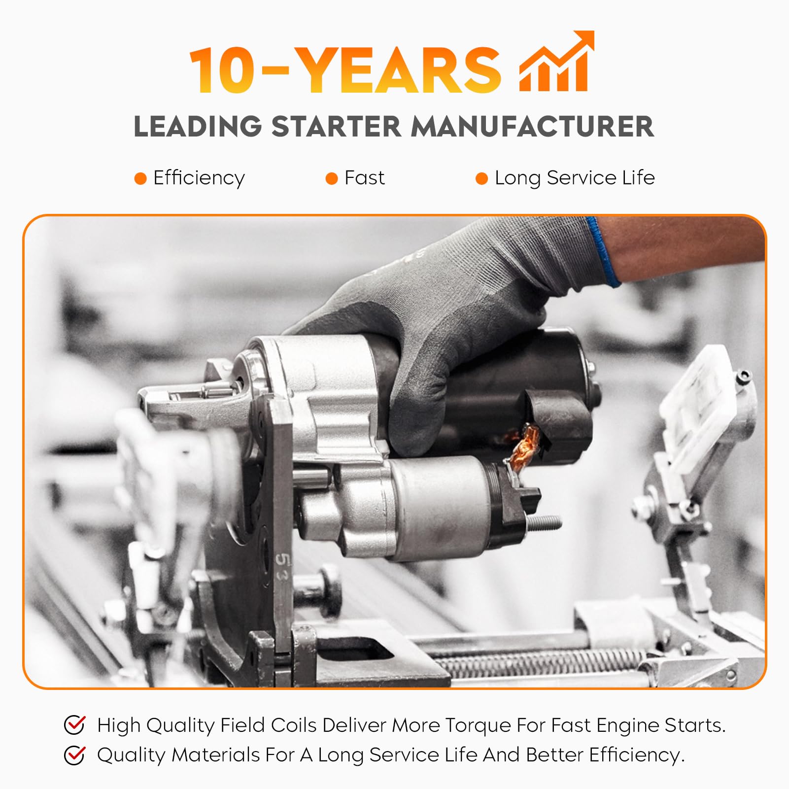 Aeagle 6494N starter, gear teeth close-up, precision engineering for smooth engagement.
