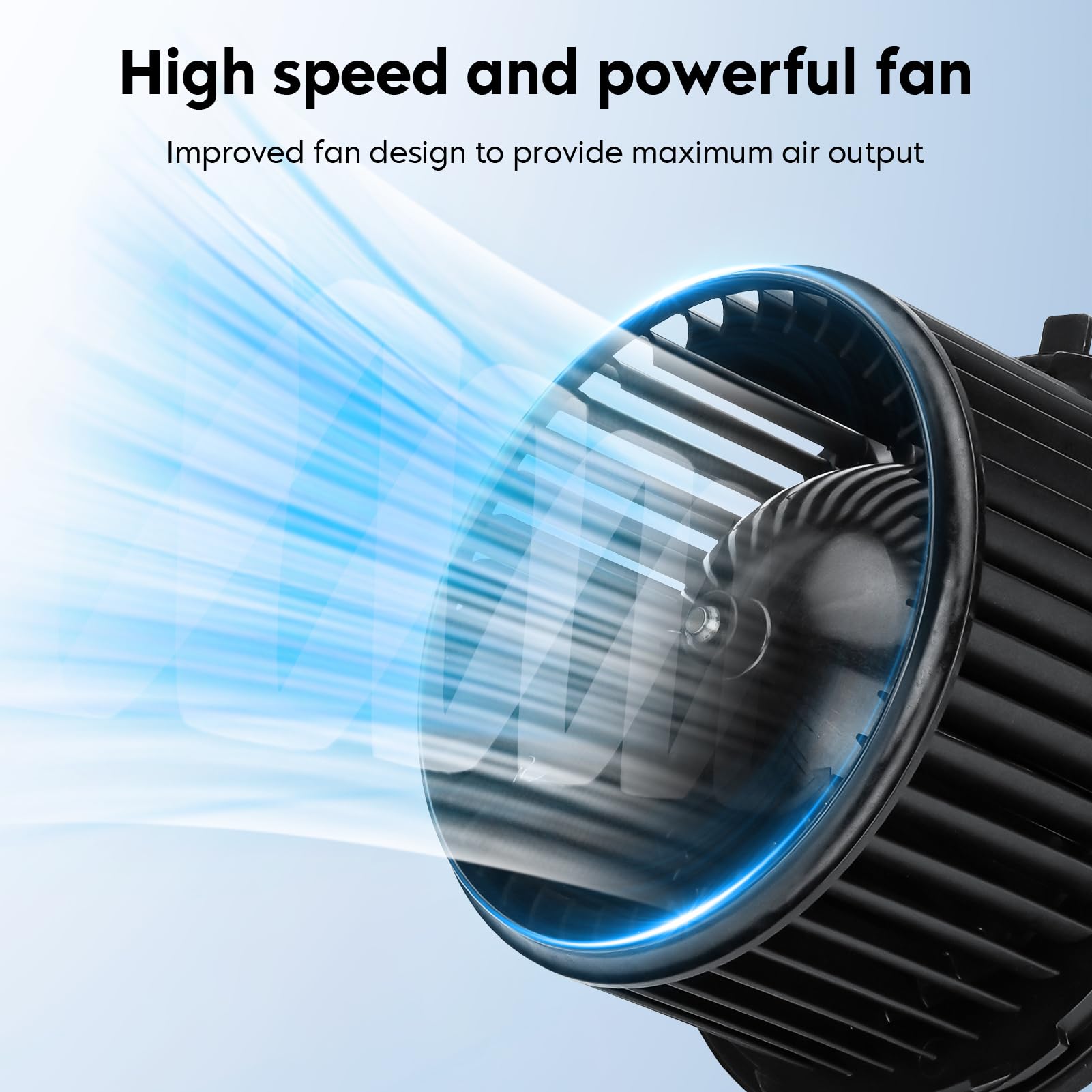 Aeagle blower motor side view on Suburban shows compact direct-fit design.