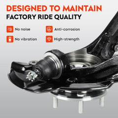 Aeagle anti-corrosion finish knuckle resists rust for longer life.