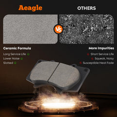 Aeagle grooved design brake pads reduce noise and improve ventilation