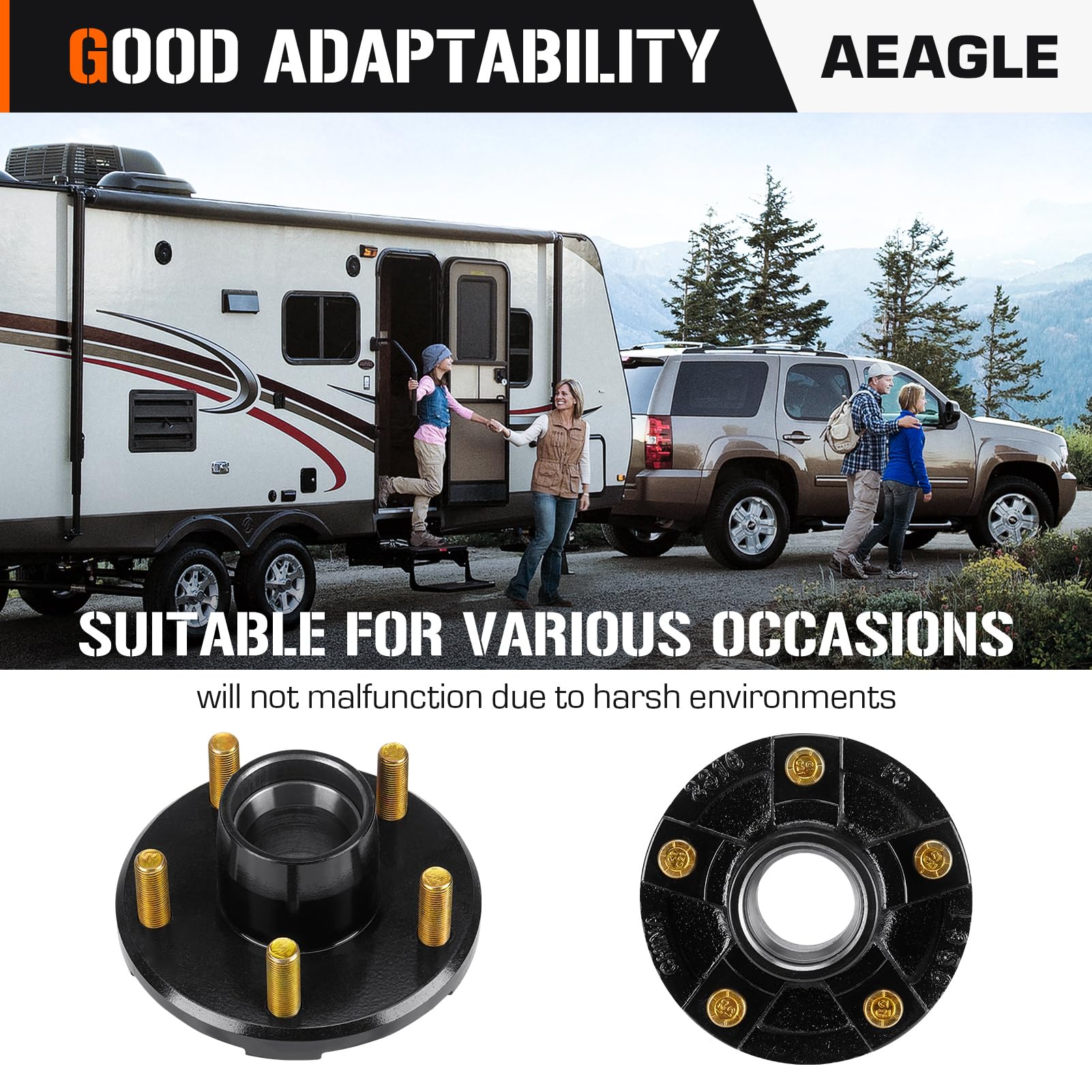 Aeagle braking performance reminder showing reliable stopping across roads.