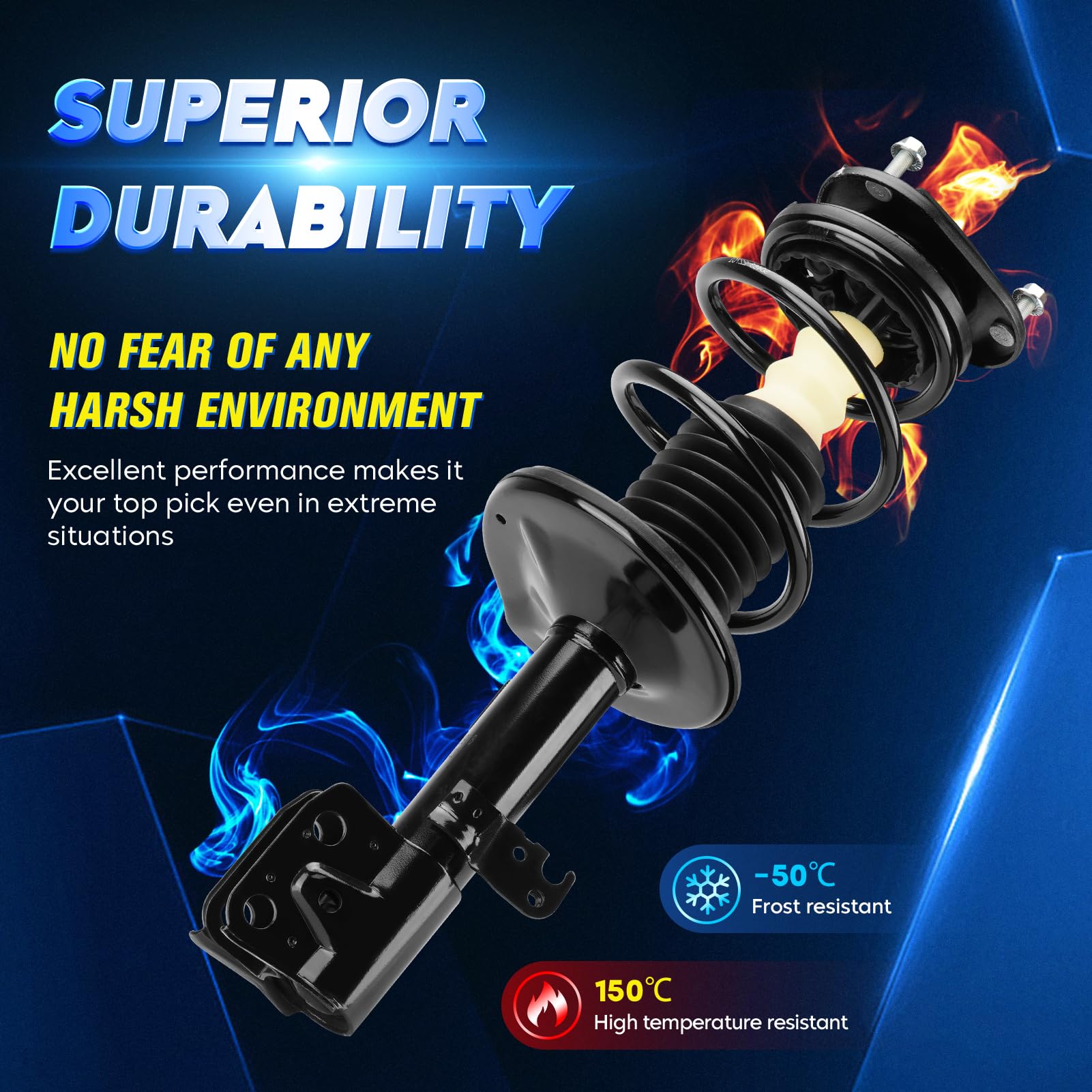 Coil-spring integrated Aeagle front strut for Corolla Matrix, easy install.