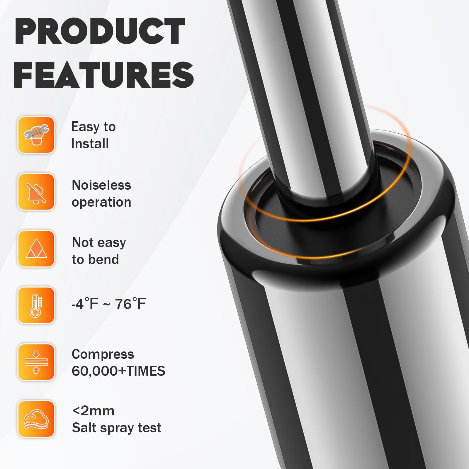 Aeagle rear hatch damper improves control during open and close cycles.