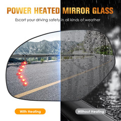 Aeagle left heated mirror glass for Silverado improves rain visibility