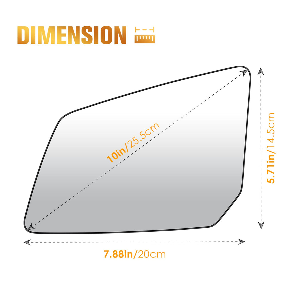 Aeagle driver left side heated mirror glass offers factory-fit mounting for easy installation.