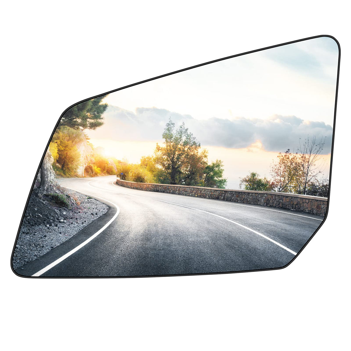 Aeagle driver left side heated mirror glass for GMC Acadia improves visibility in rain.