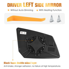 Aeagle driver left side heated mirror glass for Saturn Outlook enhances winter driving visibility.
