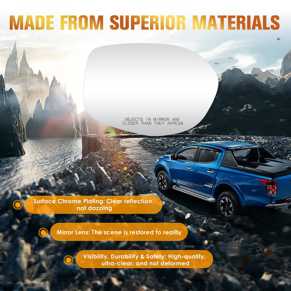 Aeagle replacement mirror glass ready for weather-resistant road use