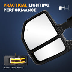 Aeagle F-150 mirror amber turn-signal for better signaling.