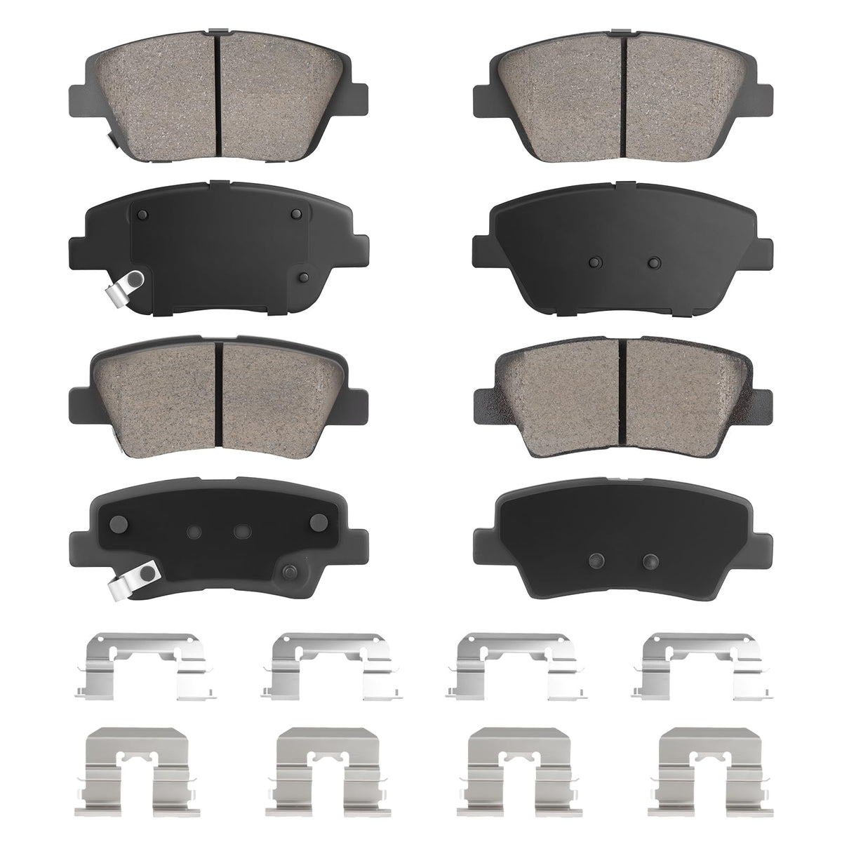 Aeagle front brake pad for Hyundai Sonata 2011-2014 groove design for quiet braking.