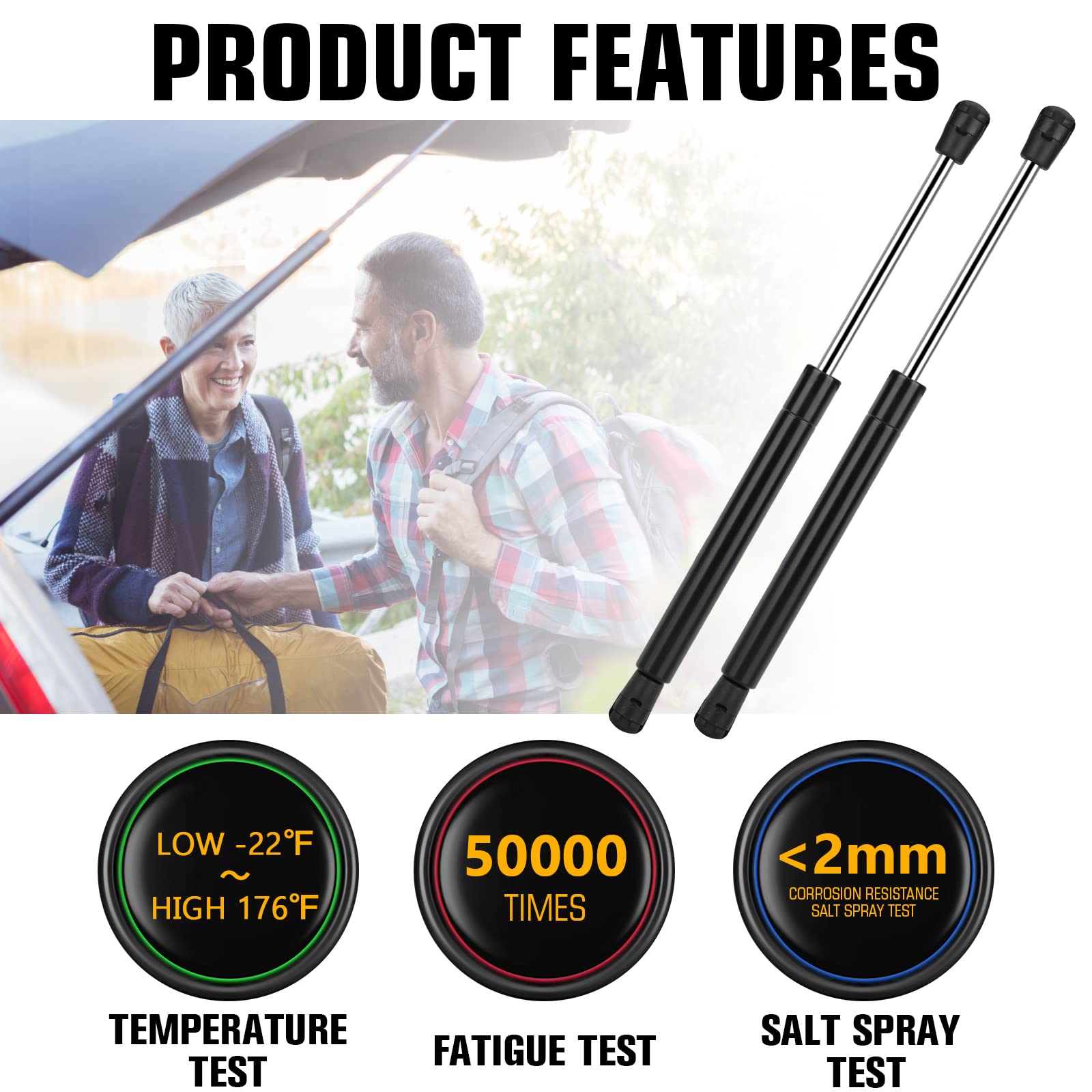 Aeagle front hood lift system reduces head bumps during engine access.