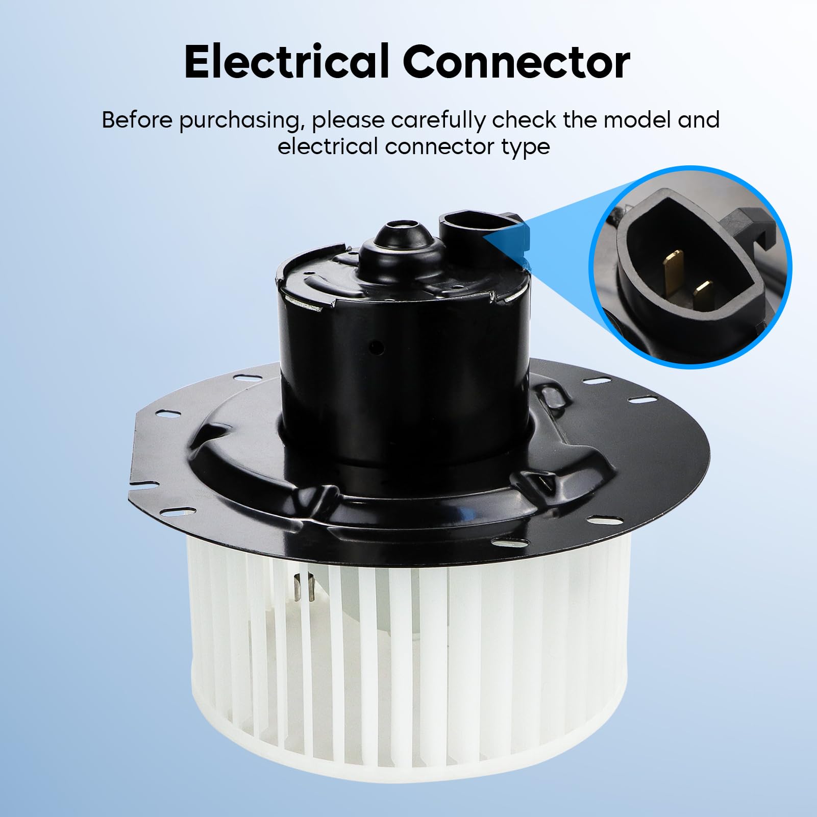 Aeagle rotor detail of the blower motor assembly highlights silicon steel rotor construction