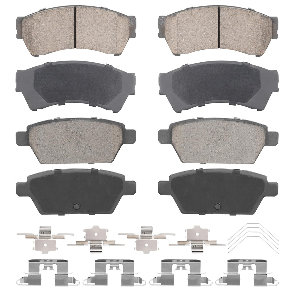 Aeagle front and rear ceramic brake pads for Ford Fusion reduce noise during braking.