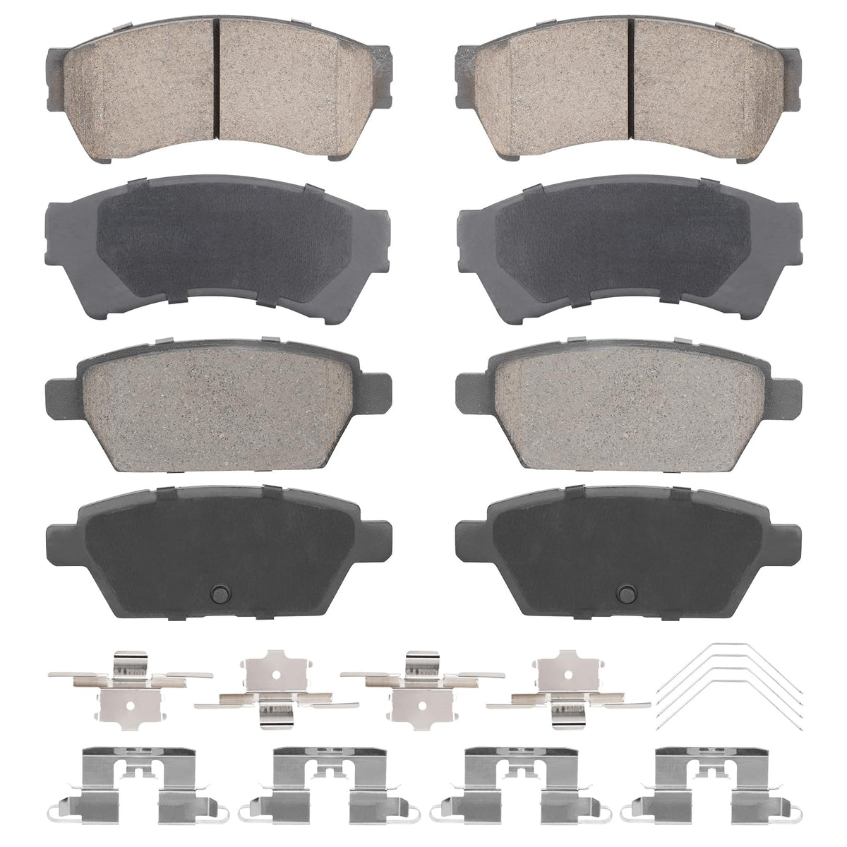 Aeagle front and rear ceramic brake pads for Ford Fusion reduce noise during braking.