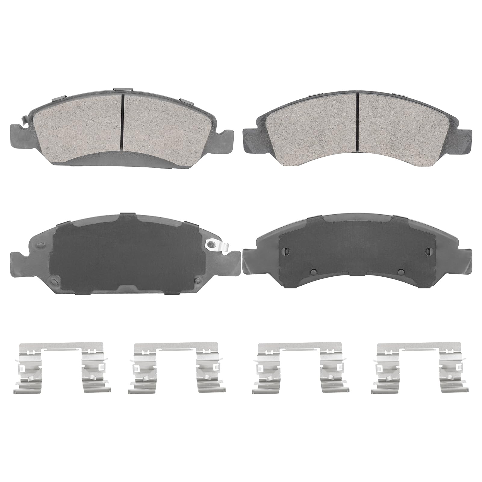 Aeagle front semi-metal brake pads set in package for easy installation