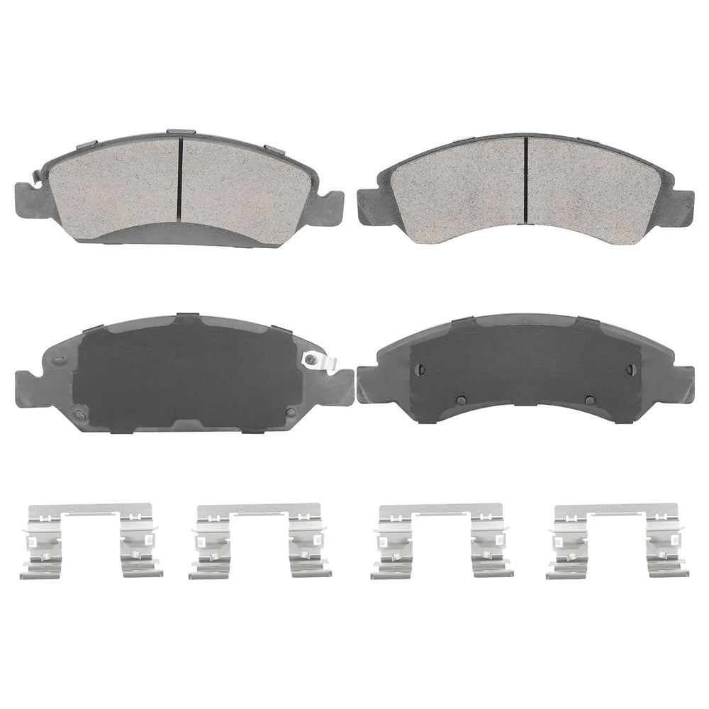 Aeagle front semi-metal brake pads set in package for easy installation