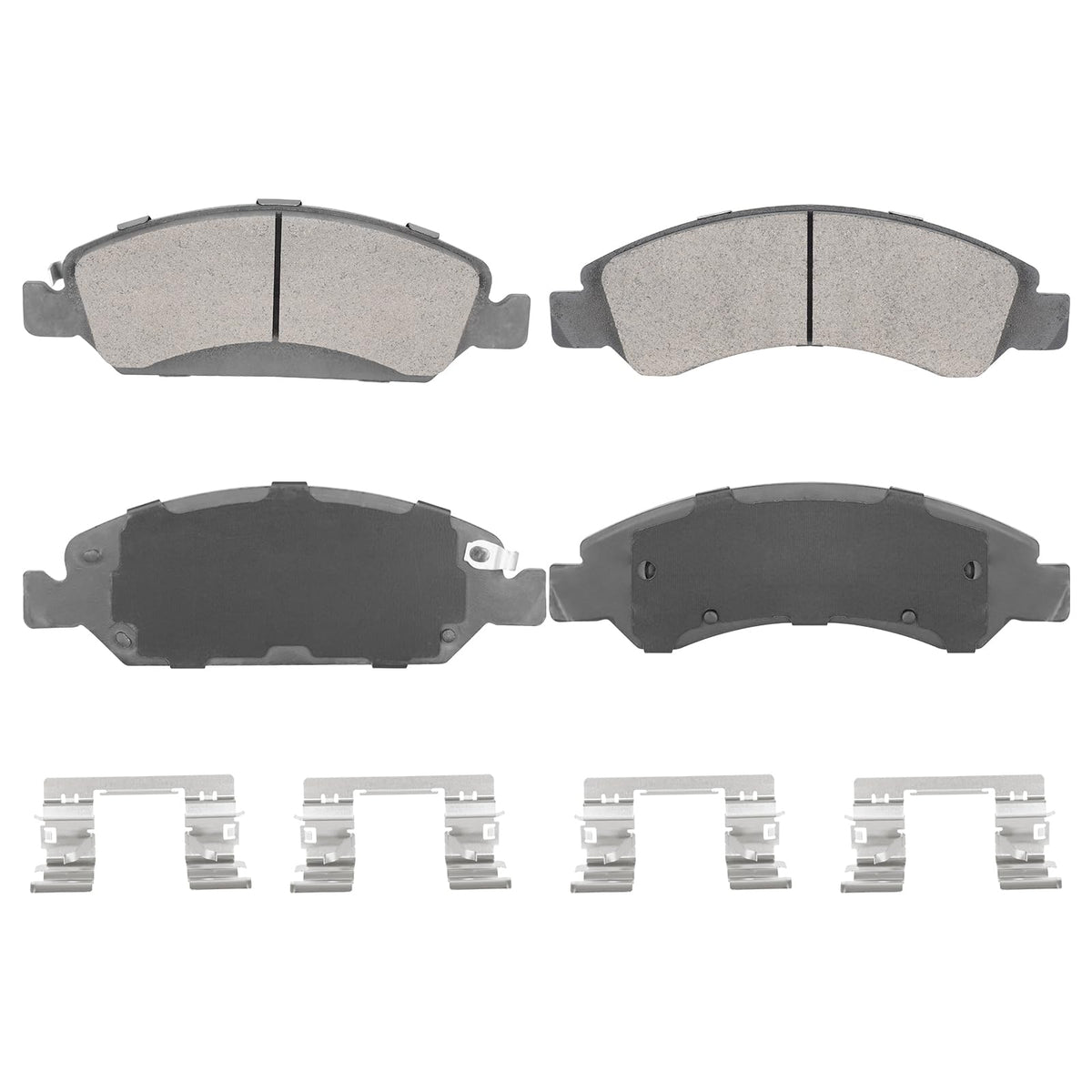Aeagle front semi-metal brake pads set in package for easy installation