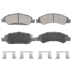 Aeagle front semi-metal brake pads set in package for easy installation