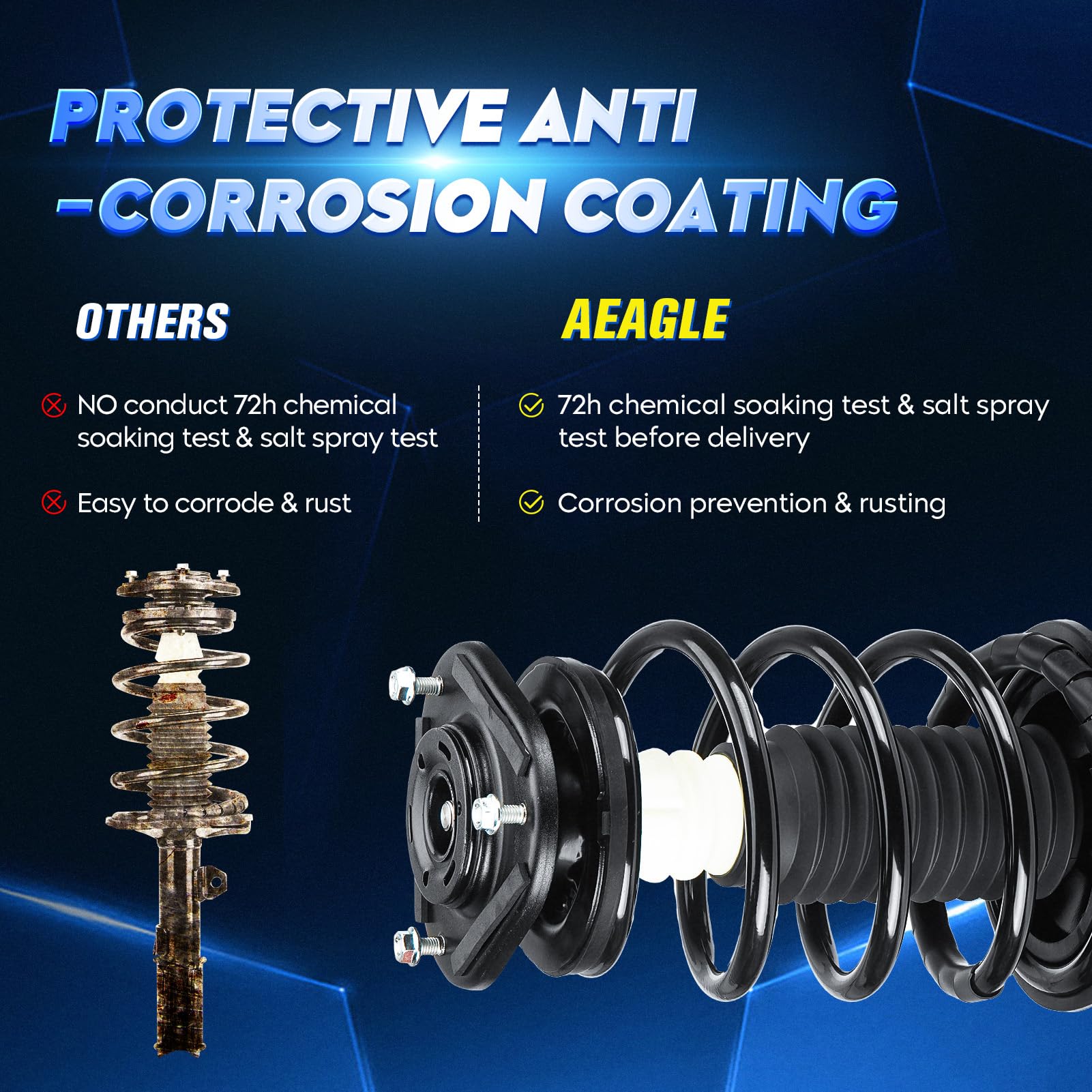 Aeagle front sway bar end link right supports confident steering and stability.