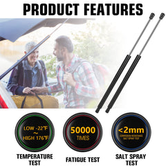 Aeagle hatch lift support delivers extended length for gradual lift.