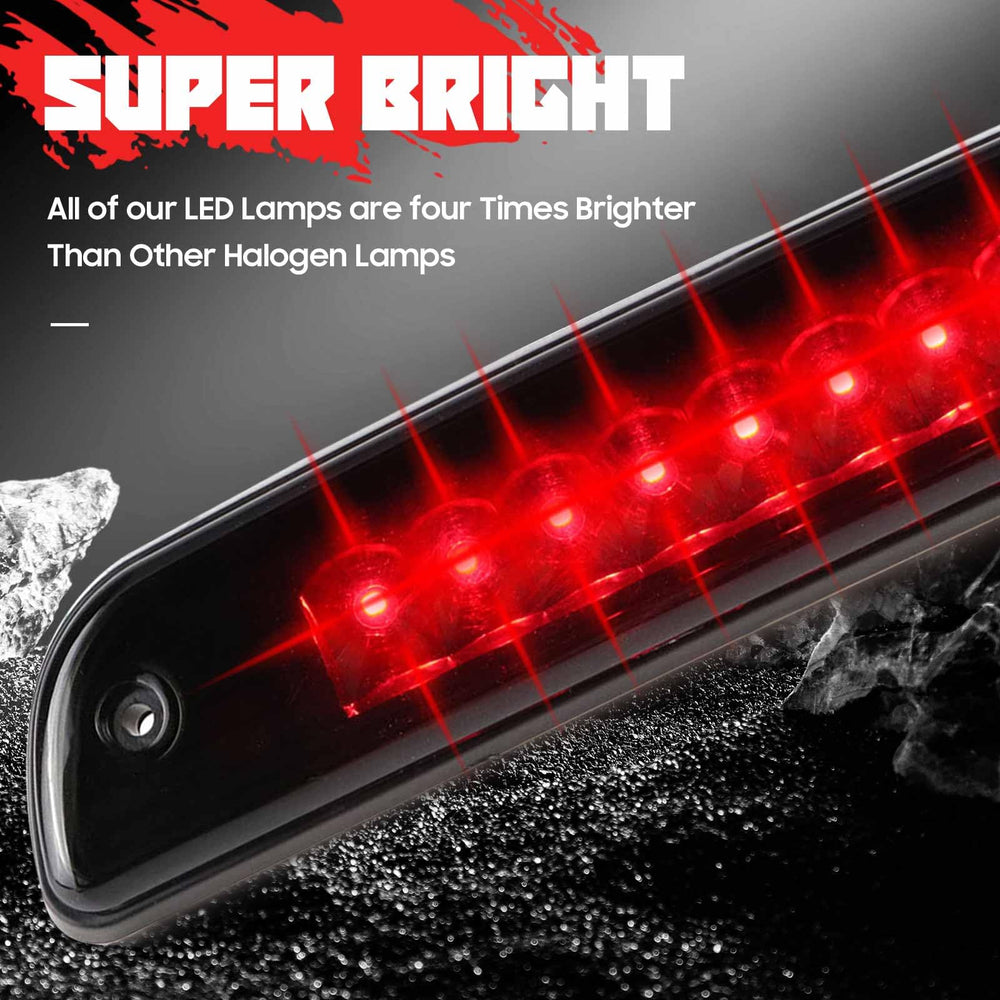 Aeagle high mount LED 3rd brake light with black cover and smoke lens.