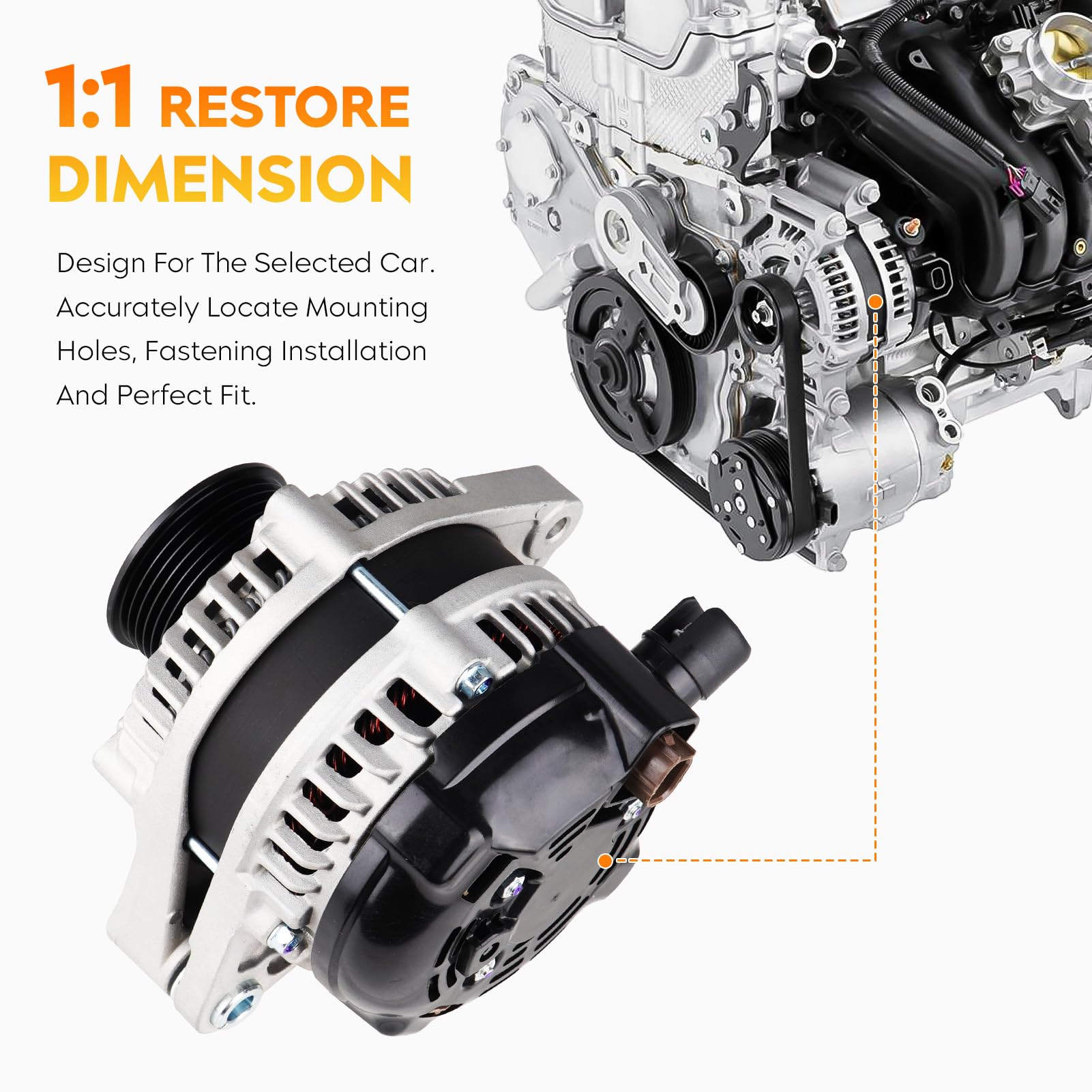 Aeagle high-output 130A 12V S6 alternator powering modern electrical systems