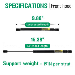 Aeagle hood-lift-extended-length-15-38-in offers strong stay for tall engine compartments