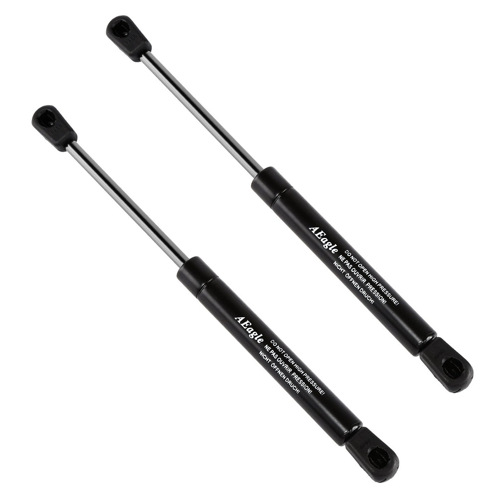 Aeagle hood lift support installed on a 1999-2004 Jeep Grand Cherokee for smooth opening