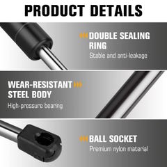 Aeagle powder-coated hood lift strut offers durable front-end lift.