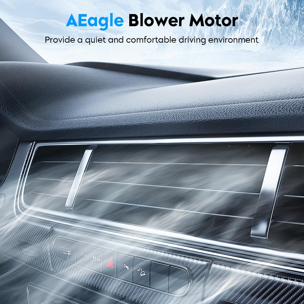 Aeagle low-noise operation with increased air volume for quiet comfort.