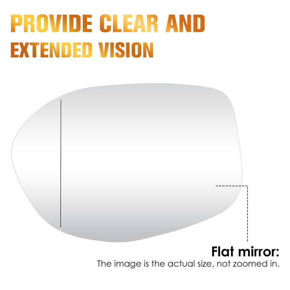 Aeagle left mirror glass replacement aligns with factory wiring for easy install.
