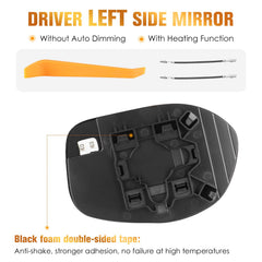 Aeagle Odyssey left-side mirror glass replacement for clearer day and night viewing.