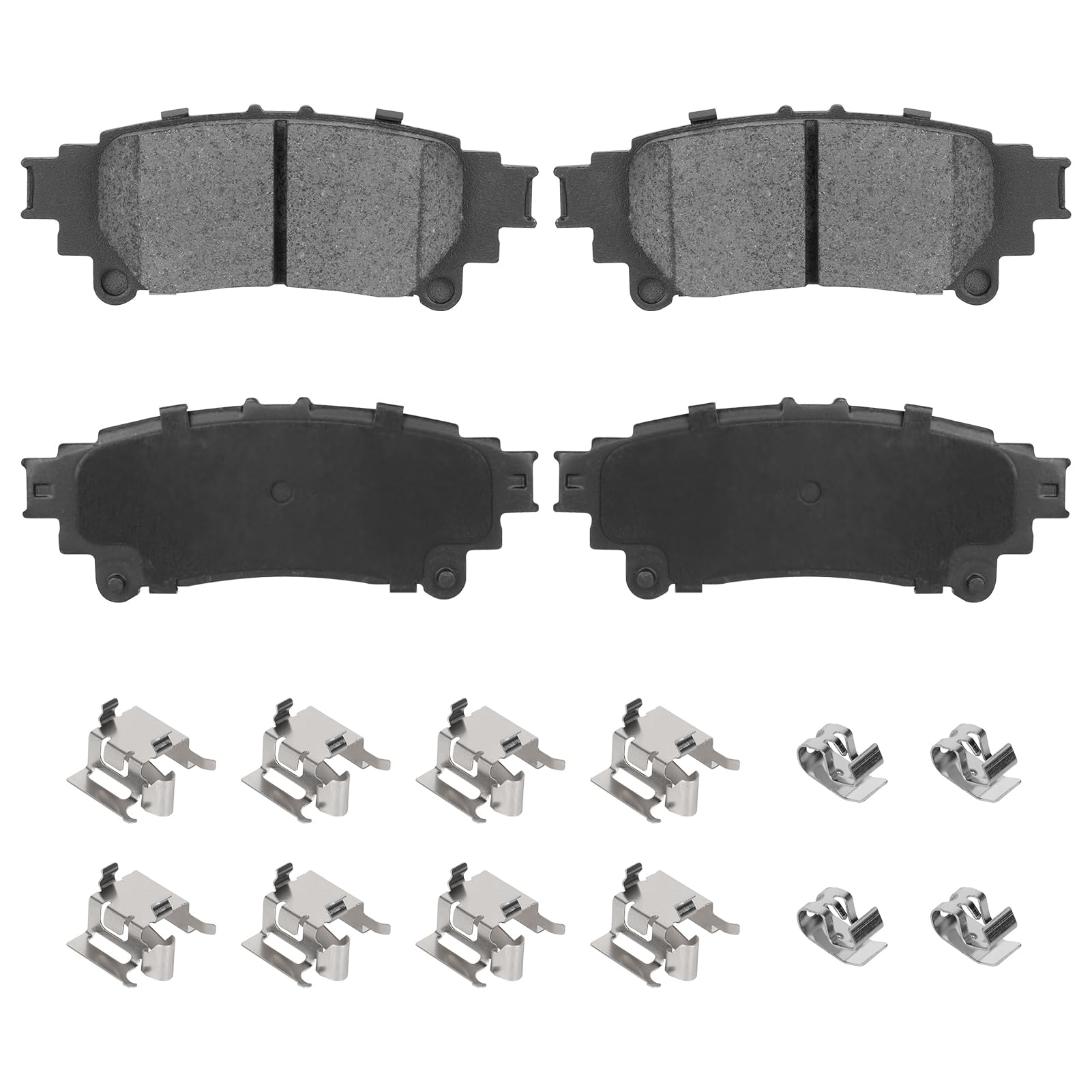 Aeagle rear ceramic brake pads for Toyota Highlander with groove-surface for quieter braking