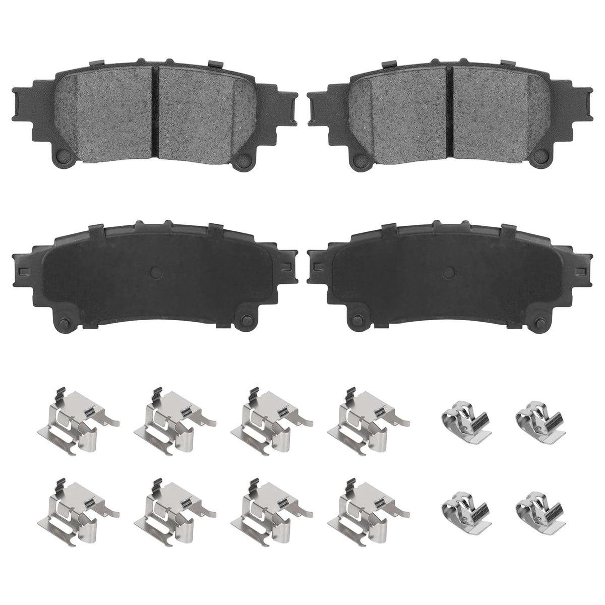 Aeagle rear ceramic brake pads for Toyota Highlander with groove-surface for quieter braking