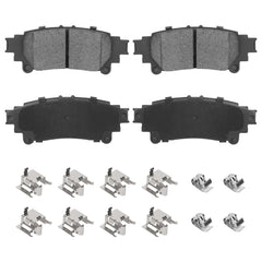 Aeagle rear ceramic brake pads for Toyota Highlander with groove-surface for quieter braking