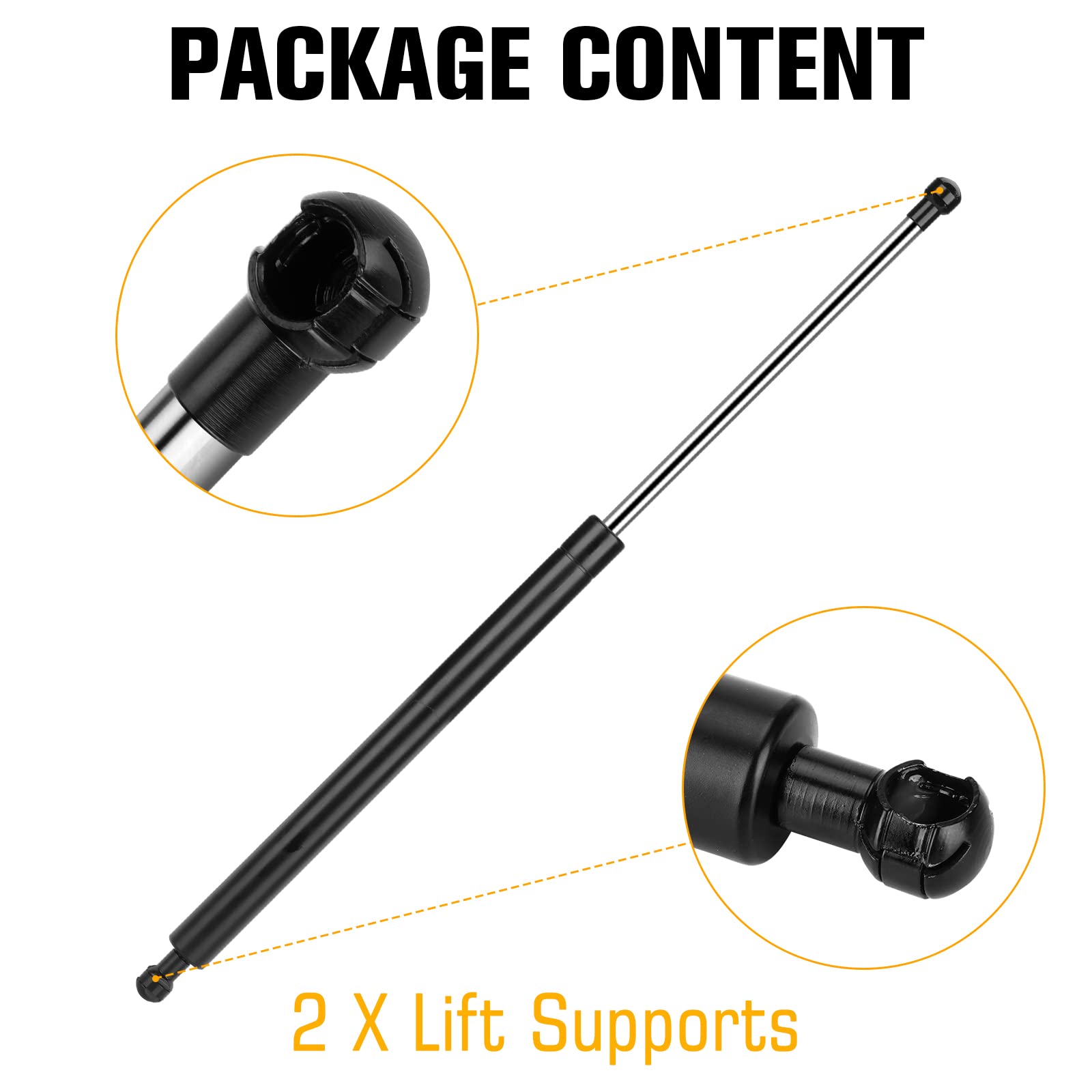 Aeagle rear hatch lift support with corrosion-resistant finish for CR-V.