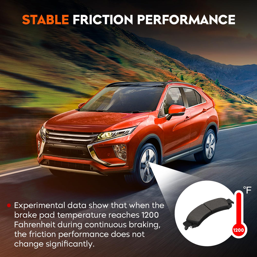 Aeagle rear brake pads for Yukon 1500 maintain stable performance across conditions