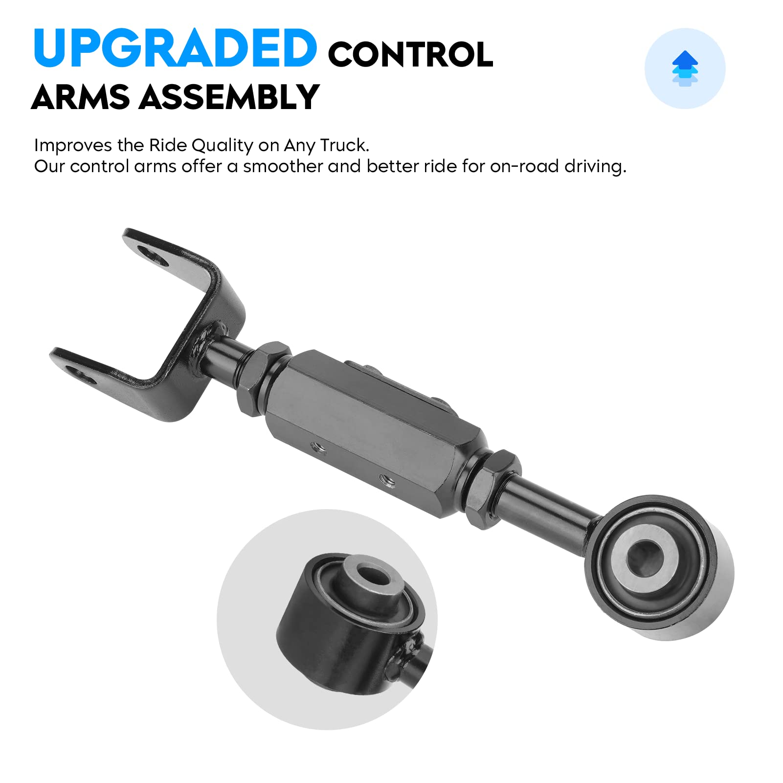 Aeagle rear upper control arm for Element right side supports smoother handling.