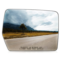 Aeagle right passenger heated convex mirror on Ford F-150 improves visibility in rain